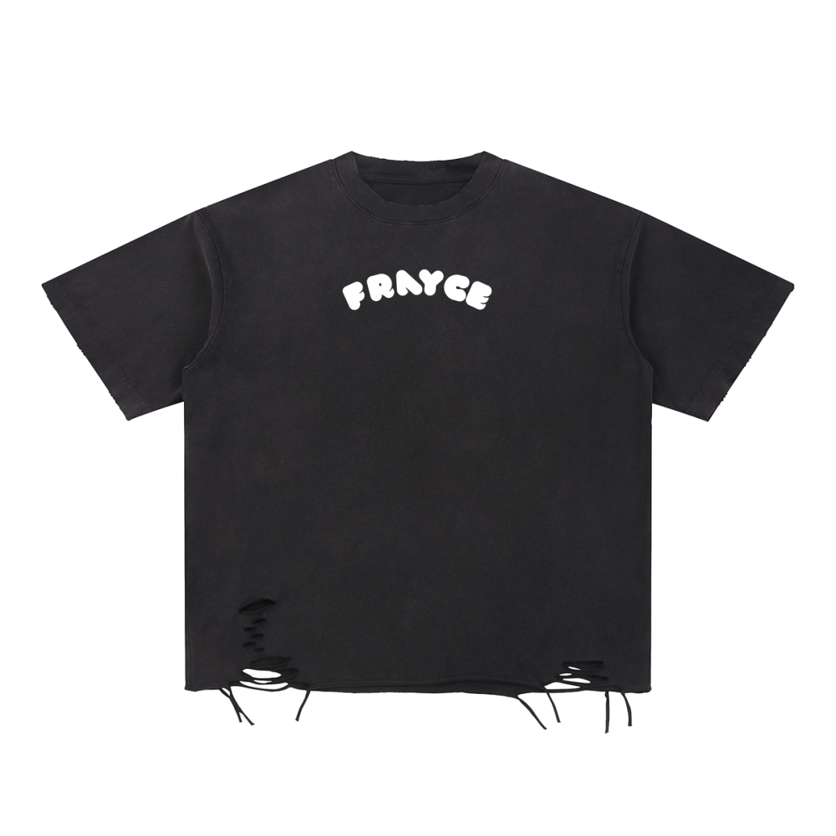 Snow Washed Raw - Hem T-Shirt - Frayce Apparel
